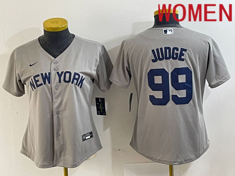 Women New York Yankees #99 Judge Grey Nike Game 2024 MLB Jersey style 7->youth mlb jersey->Youth Jersey